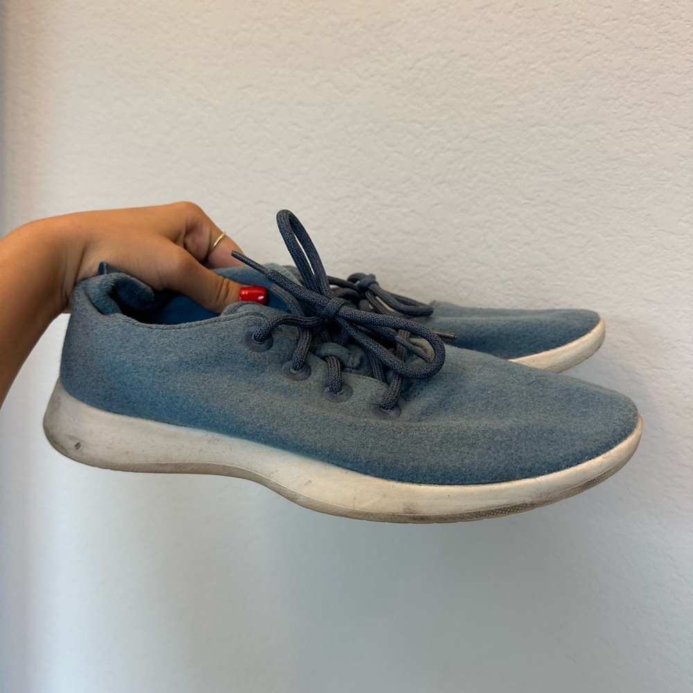 Allbirds Wool Blue Lace-Up Sneakers